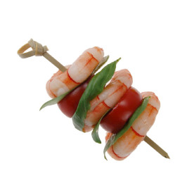 Bamboo Bow Skewer Natural 12cm (10.000 Units)