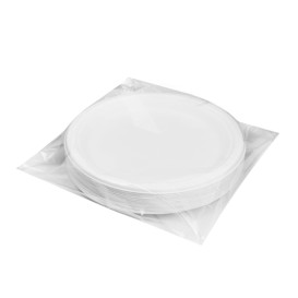 Sugarcane Plate Ø2C White Ø22,5 cm (50 Units) 