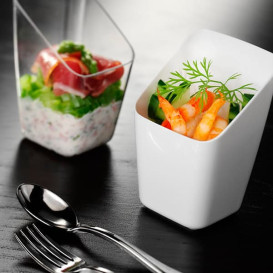 Plastic Tasting Cup PS White 4x4x7cm (200 Units)