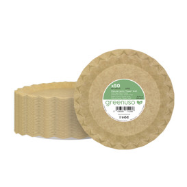 Kraft Paper Plate “Flower” Ø29cm 245g/m² (50 Units) 