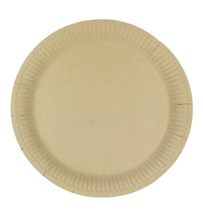 Round Paper Plate “Radial” Kraft Ø23cm 200gr/m² (50 Units) Round Paper Plate “Radial” Kraft Ø23cm 200gr/m² (50 Units)
