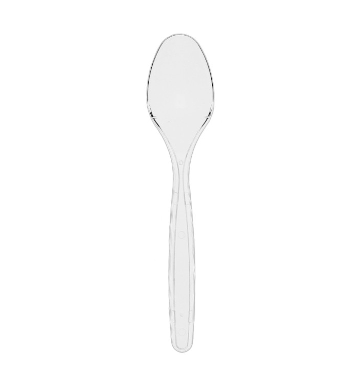 Reusable Plastic PS Spoon Transparent 18cm (1.000 Units) Reusable Plastic PS Spoon Transparent 18cm (1.000 Units)