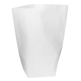 Paper Bag with Hexagonal Base White 17x22cm (1000 Units)