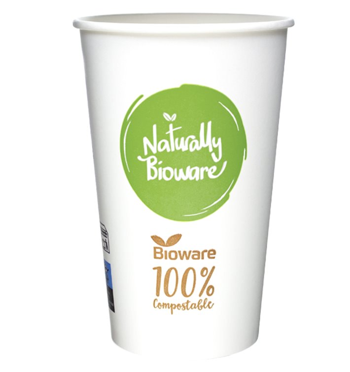 Paper Bioware® Cup Ø9,0cm 540ml (50 Units) Paper Bioware® Cup Ø9,0cm 540ml (50 Units)