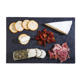 Plastic Tasting Platter Synthetic Slate PS 30x20cm (10 Units)