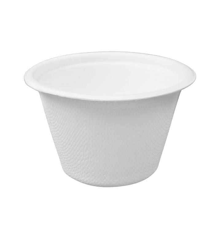 Sugarcane Bowl White 100ml Ø7,5cm (50 Units) Sugarcane Bowl White 100ml Ø7,5cm (50 Units)