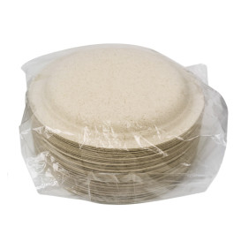 Wheat Straw Plate Natural Ø18 cm (50 Units)
