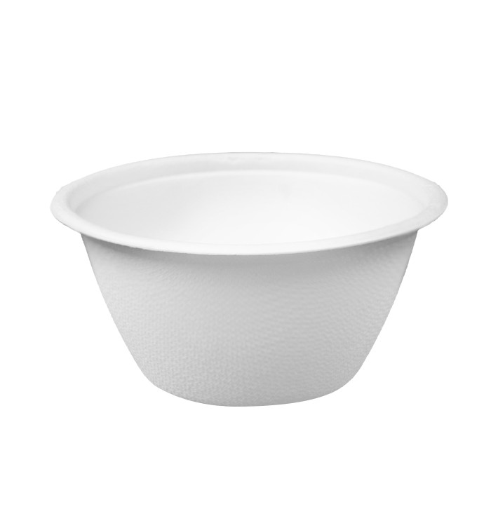 Sugarcane Bowl White 180ml Ø9,5cm (50 Units) Sugarcane Bowl White 180ml Ø9,5cm (50 Units)