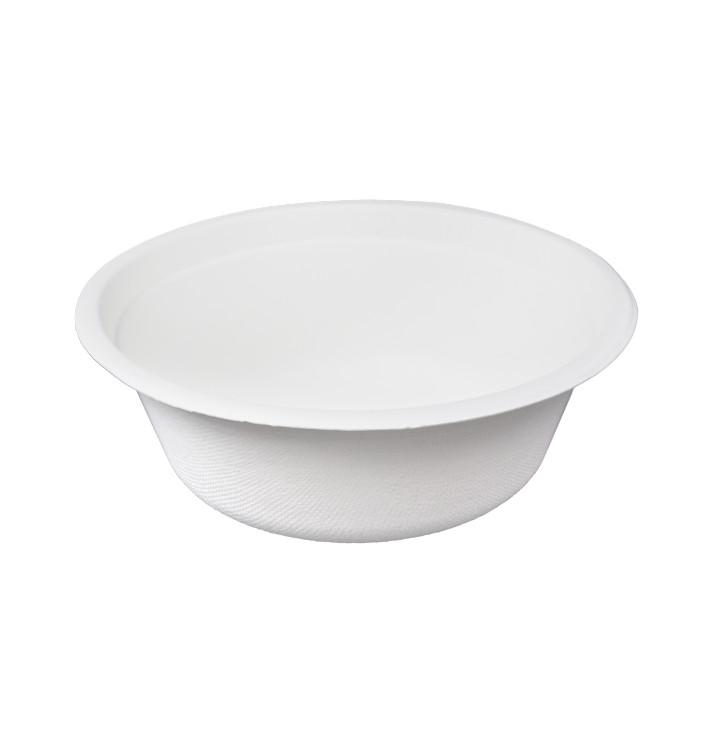 Sugarcane Bowl White 600ml Ø15,5cm (250 Units) Sugarcane Bowl White 600ml Ø15,5cm (250 Units)