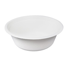 Sugarcane Bowl White 600ml Ø15,5cm (25 Units)