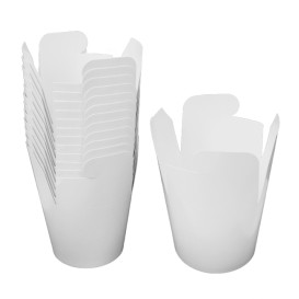 Paper Take-Out Box White 800ml (50 Units) 