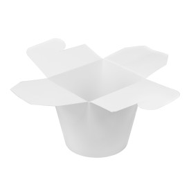 Paper Take-Out Box White 800ml (450 Units)