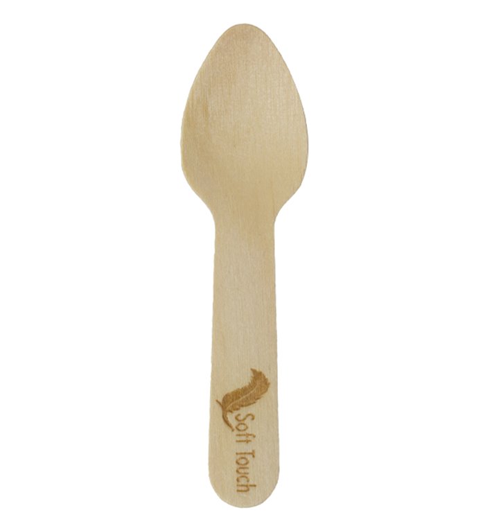 Wooden Mini Spoon “Soft” 7,5cm (100 Units)