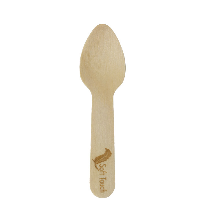 Wooden Mini Spoon “Soft” 7,5cm (100 Units)