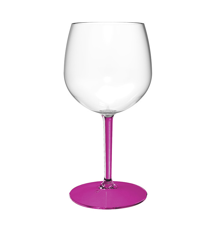 Reusable Durable Balloon Glas in TT Fuchsia Foot 580ml (1 Unit) Reusable Durable Balloon Glas in TT Fuchsia Foot 580ml (1 Unit)