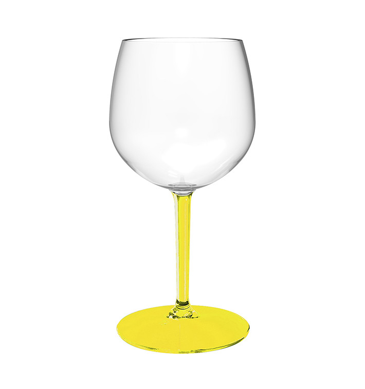 Reusable Durable Balloon Glas in TT Yellow Foot 580ml (1 Unit) Reusable Durable Balloon Glas in TT Yellow Foot 580ml (1 Unit)