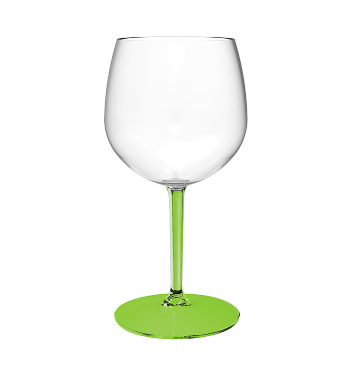 Reusable Durable Balloon Glas in TT Green Foot 580ml (1 Unit) Reusable Durable Balloon Glas in TT Green Foot 580ml (1 Unit)
