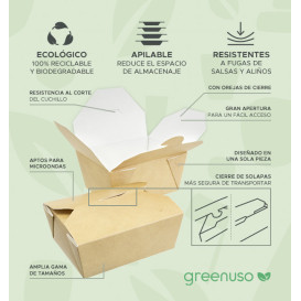 American Box Kraft 13x8,5x6cm 700ml (360 Units) American Box Kraft 13x8,5x6cm 700ml (360 Units)