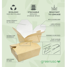 American Box Kraft 13x8,5x6cm 700ml (45 Units) American Box Kraft 13x8,5x6cm 700ml (45 Units)