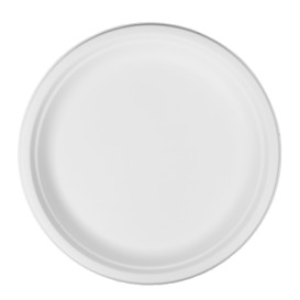 Sugarcane Plate White Ø26cm (400 Units)