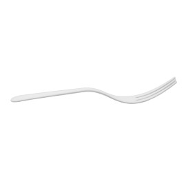 Compostable Reusable Fork in CPLA White 10cm (500 Units)