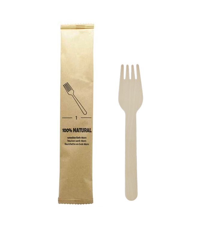 Wrapped Wooden Fork 16cm (1.200 Units) Wrapped Wooden Fork 16cm (1.200 Units)