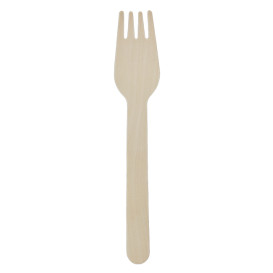 Wrapped Wooden Fork 16cm (50 Units)