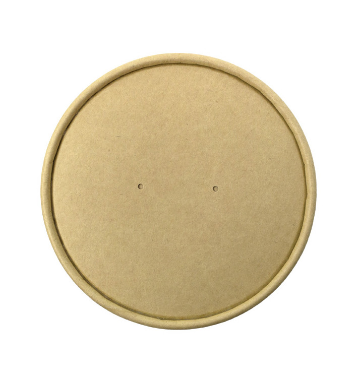 Kraft Carton Lid for Carton Pots of 11,6cm (25 Units) Kraft Carton Lid for Carton Pots of 11,6cm (25 Units)