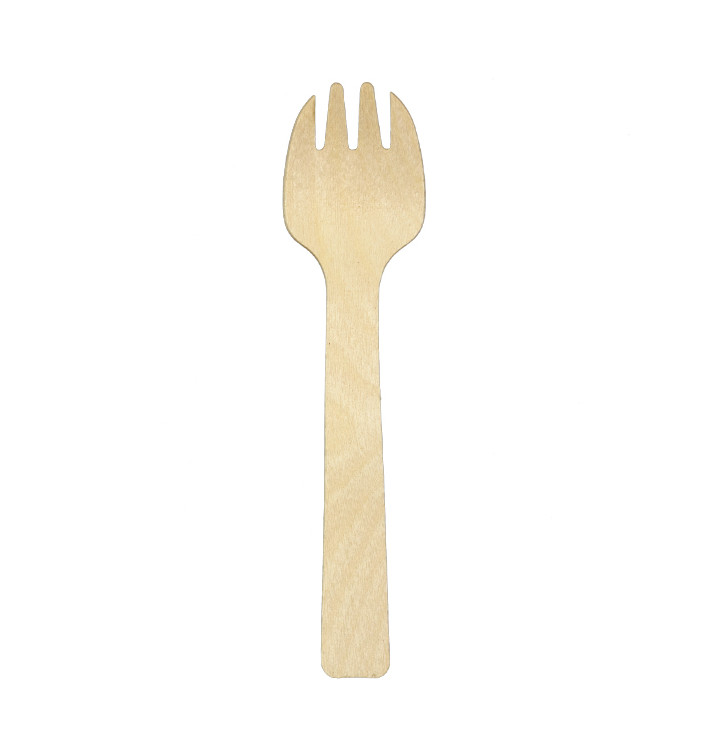 Wooden Spork 10,5cm (3.000 Units) Wooden Spork 10,5cm (3.000 Units)