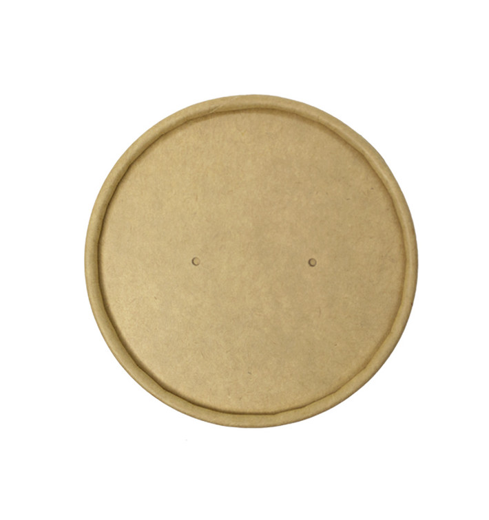 Kraft Carton Lid for Carton Pots of 11,6cm (25 Units) Kraft Carton Lid for Carton Pots of 11,6cm (25 Units)