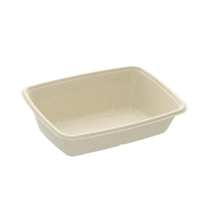 Sugarcane Container "Vision" 950ml 16,5x23x7cm (75 Units) Sugarcane Container "Vision" 950ml 16,5x23x7cm (75 Units)