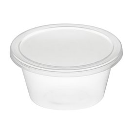 Sauce Cup in PP Transparent avec Lid 2Oz/60ml (100 Units)