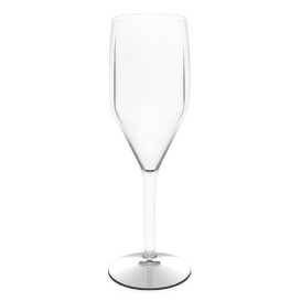 Reusable Plastic Flute Sparkling Wine Clear SAN 150ml (1 Unit) 