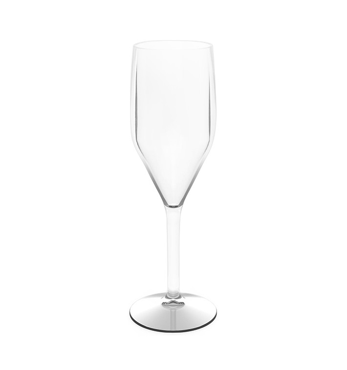 Reusable Plastic Flute Sparkling Wine Clear SAN 150ml (1 Unit) Reusable Plastic Flute Sparkling Wine Clear SAN 150ml (1 Unit)