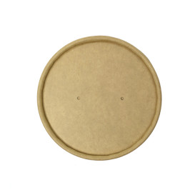 Kraft Carton Lid for Carton Pots of 9,0cm (25 Units)