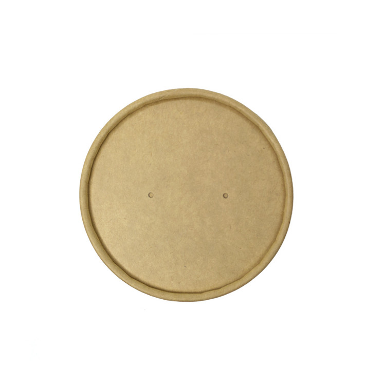 Kraft Carton Lid for Carton Pots of 9,0cm (400 Units) Kraft Carton Lid for Carton Pots of 9,0cm (400 Units)