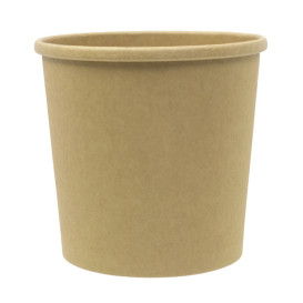 Kraft Carton Pot 750ml Ø11,7cm (25 Units)