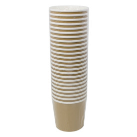 Kraft Carton Pot with White Border 750ml Ø11,7cm (25 Units)