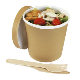 Kraft Carton Lid for Carton Pots of 11,7cm (25 Units)