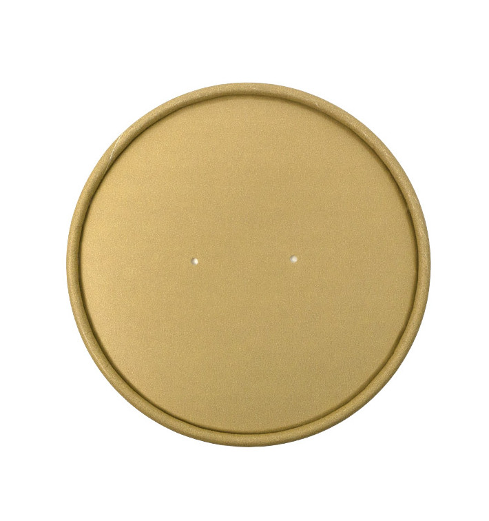 Kraft Carton Lid for Carton Pots of 11,7cm (500 Units) Kraft Carton Lid for Carton Pots of 11,7cm (500 Units)