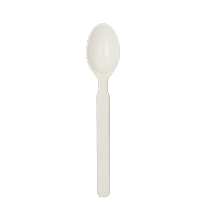 Reusable Durable Spoon in PP Cream 16,9cm (50 Units) Reusable Durable Spoon in PP Cream 16,9cm (50 Units)