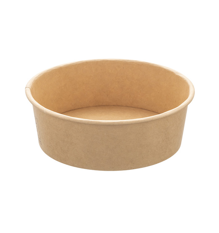 Salad Bowl Kraft Cardboard 600ml Ø15,0cm (300 Units) Salad Bowl Kraft Cardboard 600ml Ø15,0cm (300 Units)