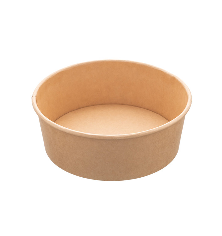 Salad Bowl Kraft Cardboard 750ml Ø15,0cm (50 Units) Salad Bowl Kraft Cardboard 750ml Ø15,0cm (50 Units)