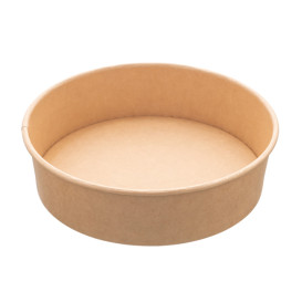 Salad Bowl Kraft Cardboard 950ml Ø18,5cm (50 Units)