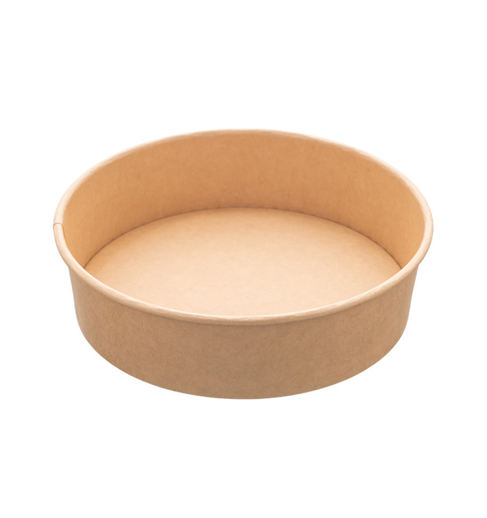 Salad Bowl Kraft Cardboard 950ml Ø18,5cm (50 Units) Salad Bowl Kraft Cardboard 950ml Ø18,5cm (50 Units)