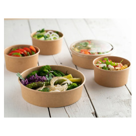 Multi-Food Bowl Kraft Cardboard 370ml Ø11,5cm (50 Units)