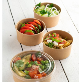 Multi-Food Bowl Kraft Cardboard 370ml Ø11,5cm (50 Units)