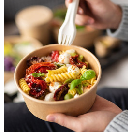 Multi-Food Bowl Kraft Cardboard 370ml Ø11,5cm (50 Units)
