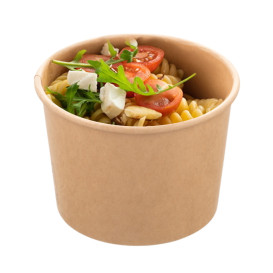 Multi-Food Bowl Kraft Cardboard 550ml Ø11,5cm (50 Units)