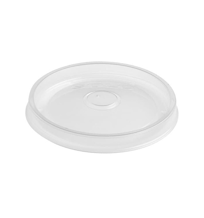 Plastic Lid PP Flat Translucent Ø9,8cm 